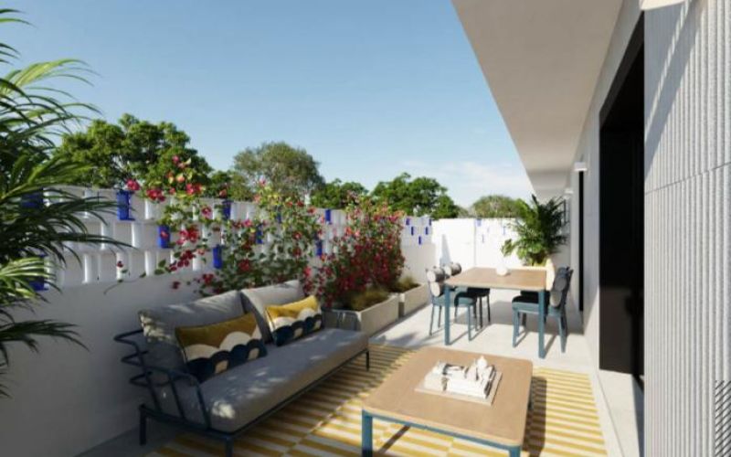 PLANTA BAJA DE 1 HABITACIÓN CON 2 TERRAZAS. PLAZA DE PARKING Y TRASTERO. PISCINA COMUNITARIA