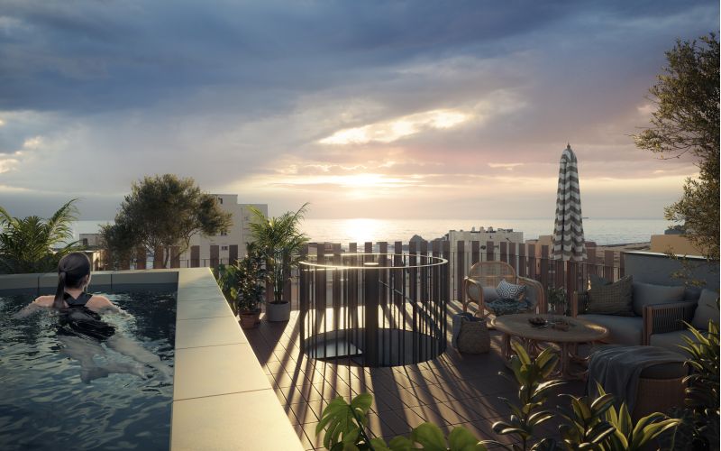 OBRA NUEVA, ESPECTACULAR ÁTICO CON VISTAS AL MAR